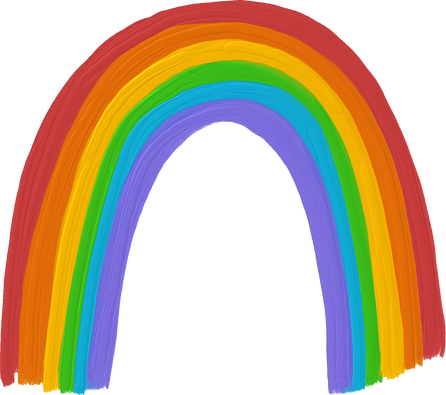 Cute Painterly Pride LGBT Rainbow